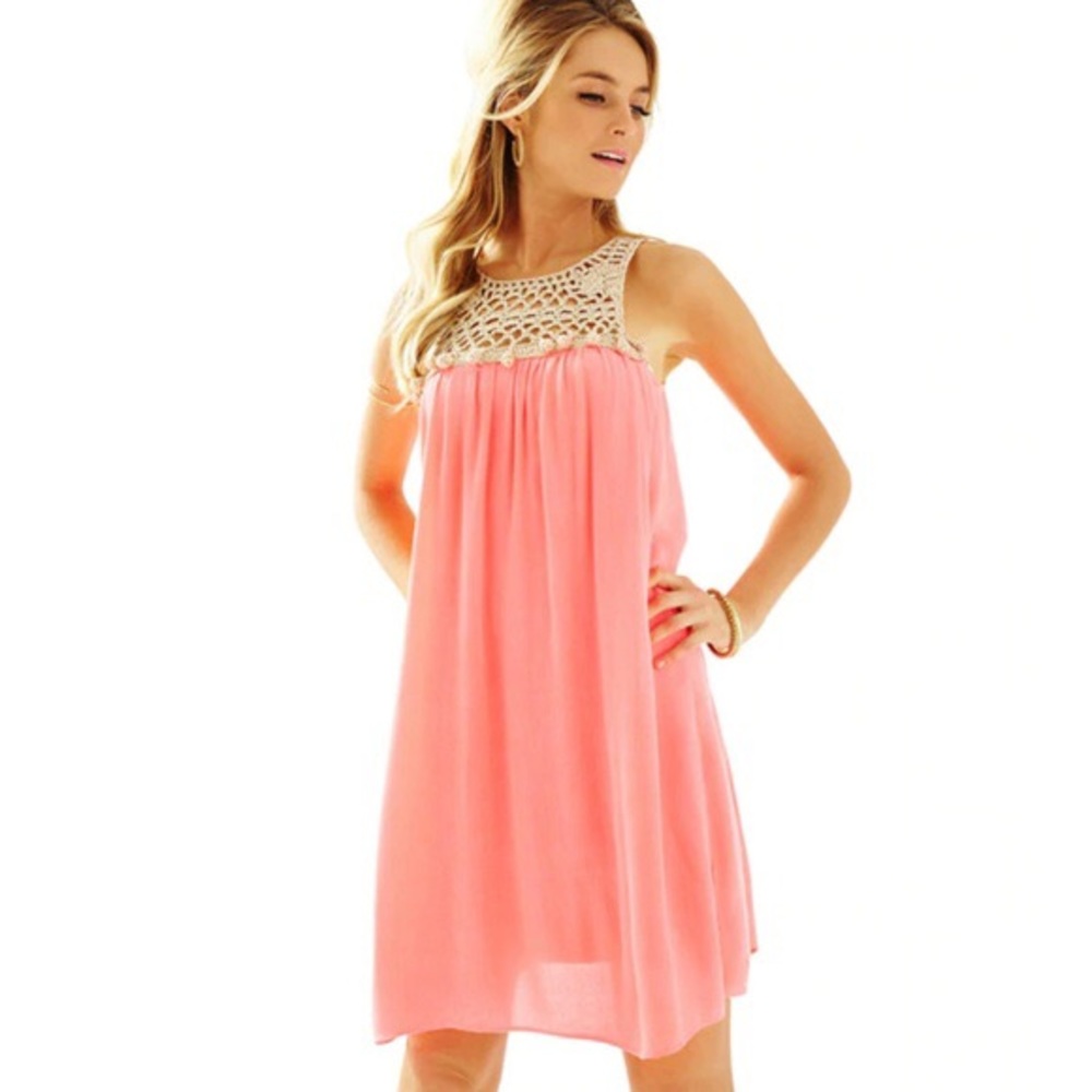 Lilly Pulitzer Macarame and Crepe Rachelle Dress